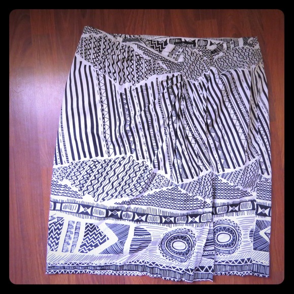 Cute tribal print wrap skirt