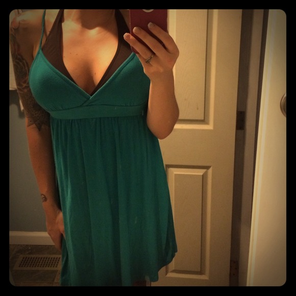 Teal blue summer dress!