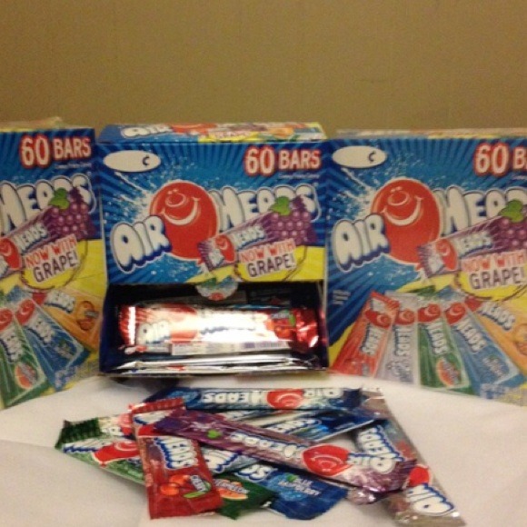 2 boxes (120 bars) of airheads candy