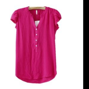 cute hot pink cotton top