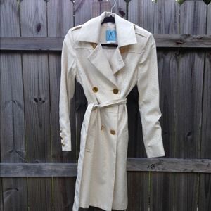 Marciano beige and gold trench coat