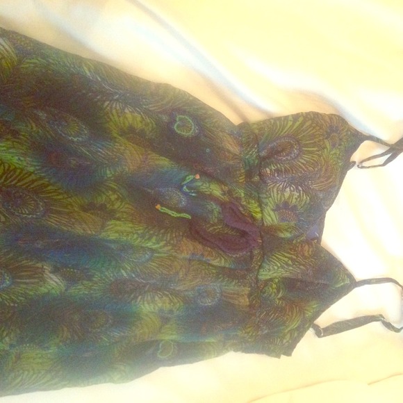 Summer Peacock Dress