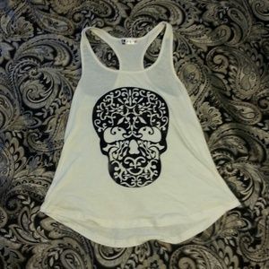 Sugar Skull Tank top NWOT!