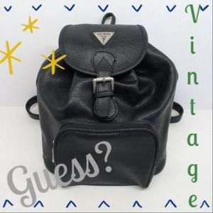 Vintage Black Guess Backpack