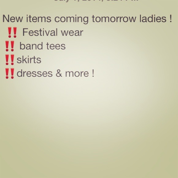 ❤️❤️New items coming tomorrow