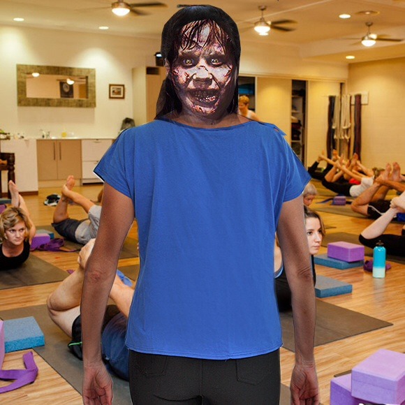 "Yogarcism" Laser Cut Circle Top - Picture 3 of 4