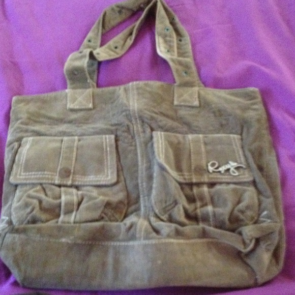 Greenish grayish purse tote bag - Picture 1 of 4