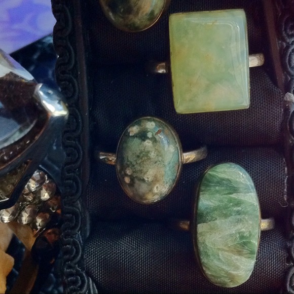 Solid .925 Silver with Real Natural Stones - Picture 3 of 4