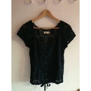 Blue Lace Hollister Top