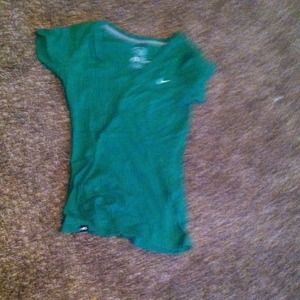 Green nike shirt