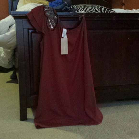 Maroon party dress