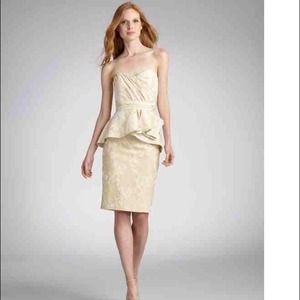 Badgley Mischka cocktail peplum dress