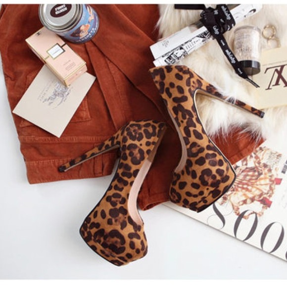 Leopard heels