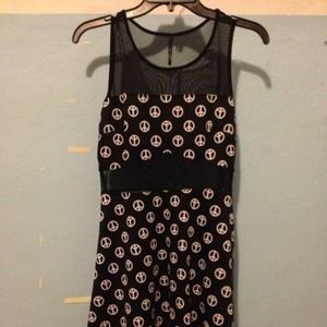 Funky peace sign dress