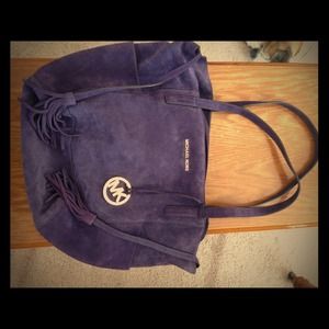 🔻REDUCED🔻 Purple suede Michael Kors purse