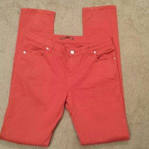 Orange Lacoste Skinny Jeans