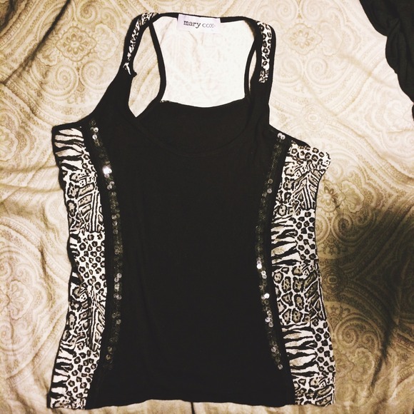 Hot Sequined Racerback Tank - Picture 2 of 4