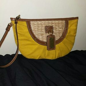 YELLOW AUTHENTIC NINE WEST HAND BAG