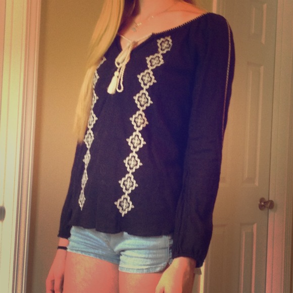 Long Sleeve Boho Blouse