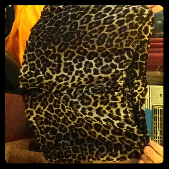 Leopard print shorts