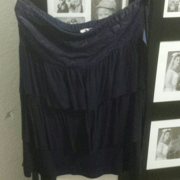 Dark blue halter top