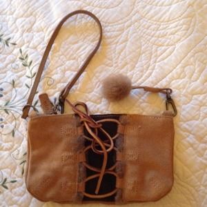 Ugg wristlet suede