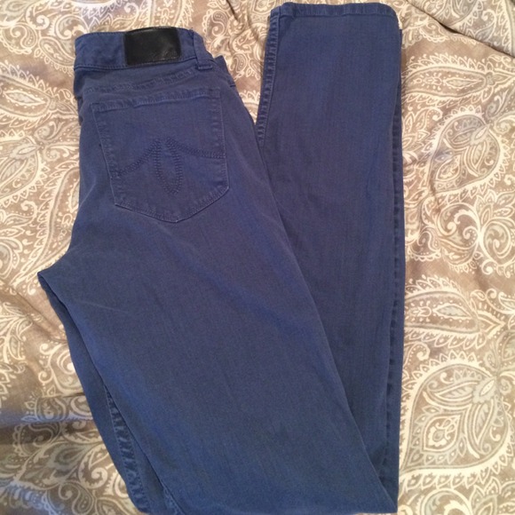 Level 99 Lily Skinny Straight Jean - Dusty Blue