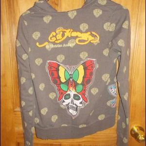 **LAST CALL** Ed Hardy full zip sweatshirt jacket