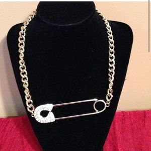 Safety pin necklace