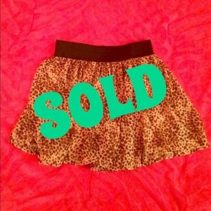 💎SOLD💎 Leopard skirt