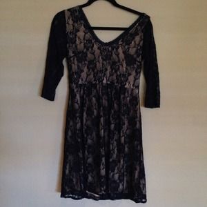 Navy blue lace dress
