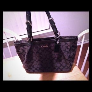 Authentic black coach purse