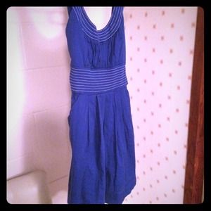 Blue Knee Length dress