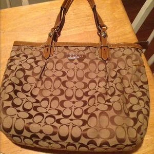Authentic brown coach purse
