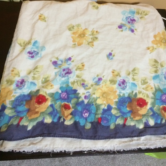Watercolor floral skirt