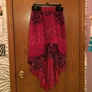 2 leopard print skirt bundle