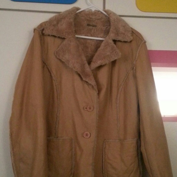 Light brown leather jacket