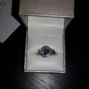 **FINA DROP** Blue topaz ring