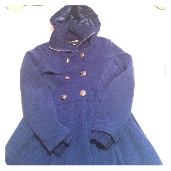 Blue winter coat