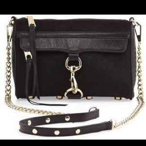 Mini MAC Calf Hair cross-body, Black gently used