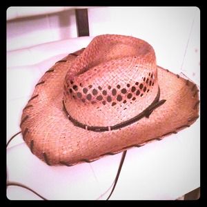 Brown Tinted Cowboy Hat; Stylish Ladies