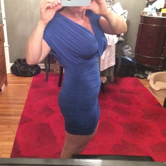 Blue stretchy Arden B party "club" dress