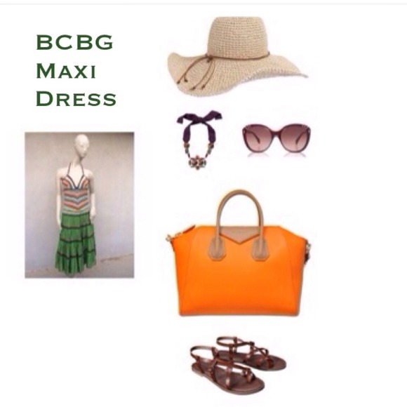 BCBG Crocheted Maxi Dress