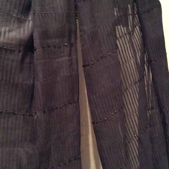 Black scarf / cover up / shawl - Picture 3 of 4