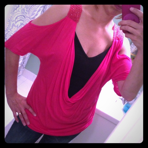 Open Arm Pink Top & J41 shoes Bundle