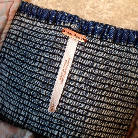 NWOT Free People Denim Dress - Picture 3 of 4