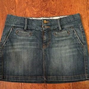 Denim mini skirt