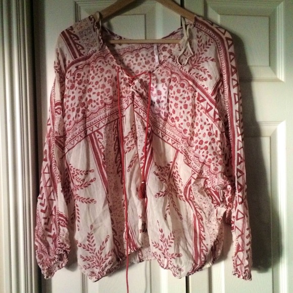 Free People Creme Summer Top