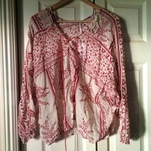 Free People Creme Summer Top