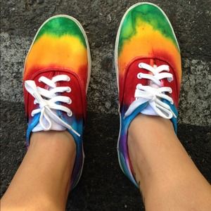 Tye dye shoes